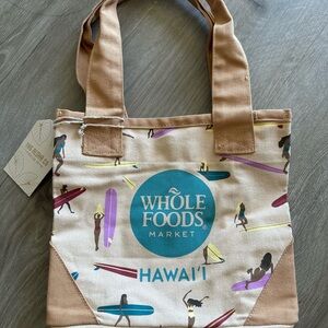 Whole foods x Tag Aloha Exclusive Limited Edition Mini Tote Cotton Surfer Girl
